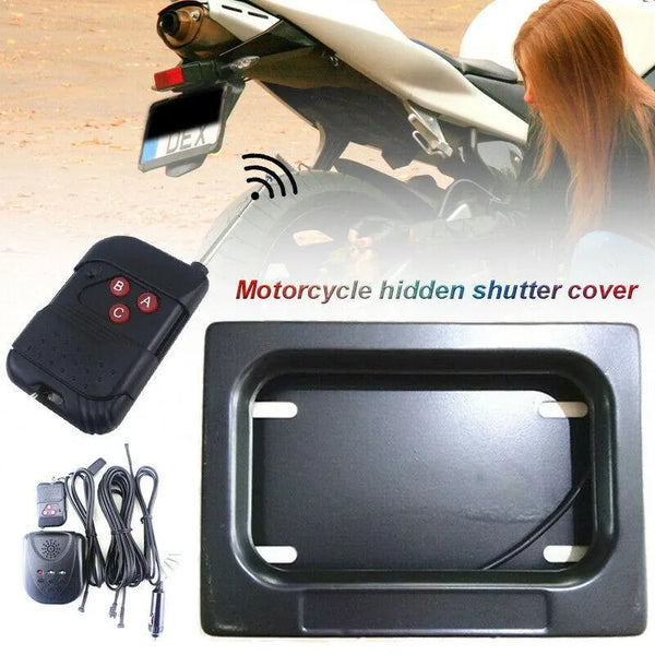 Motorcycle License Plate Frame Set with Camera